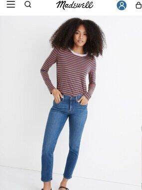 Madewell Petite Mid-Rise Stovepipe Jeans Tencel Lyocell Edition | 23P